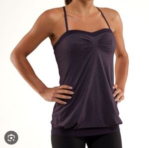 LULULEMON Pure Focus Tank Top in Black Swan 8